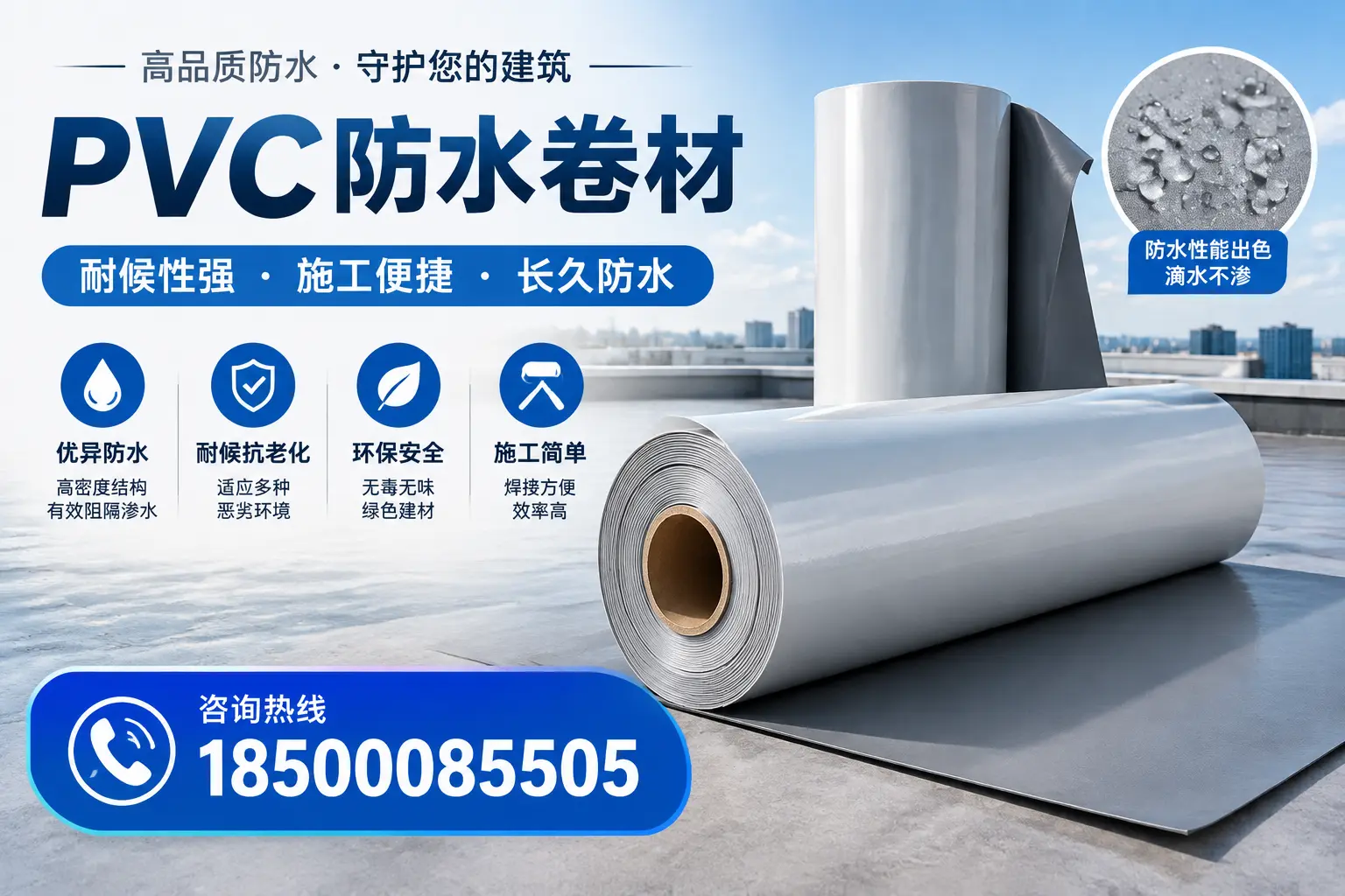 pvc防水卷材在乌鲁木齐的行业应用前景分析